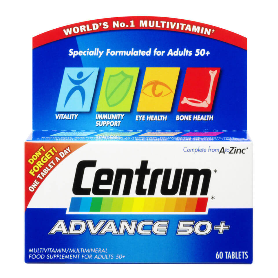Comprimidos multivitamínicos Advance 50 Plus de Centrum - (60 comprimidos)