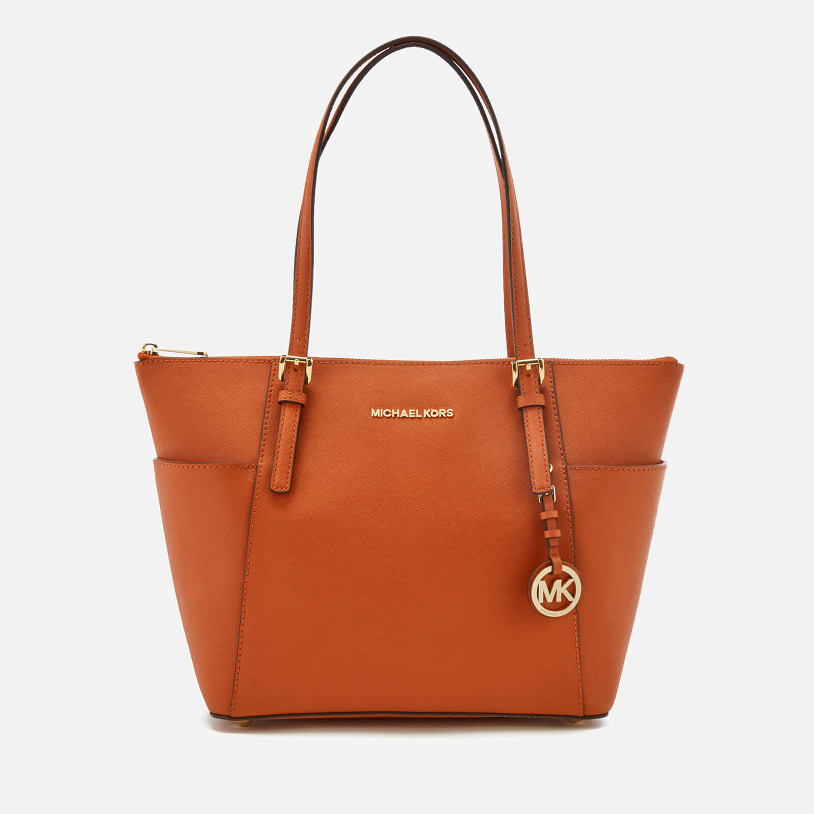 MICHAEL MICHAEL KORS Women s Jet Set East West Top Zip Tote Bag Orange Coggles