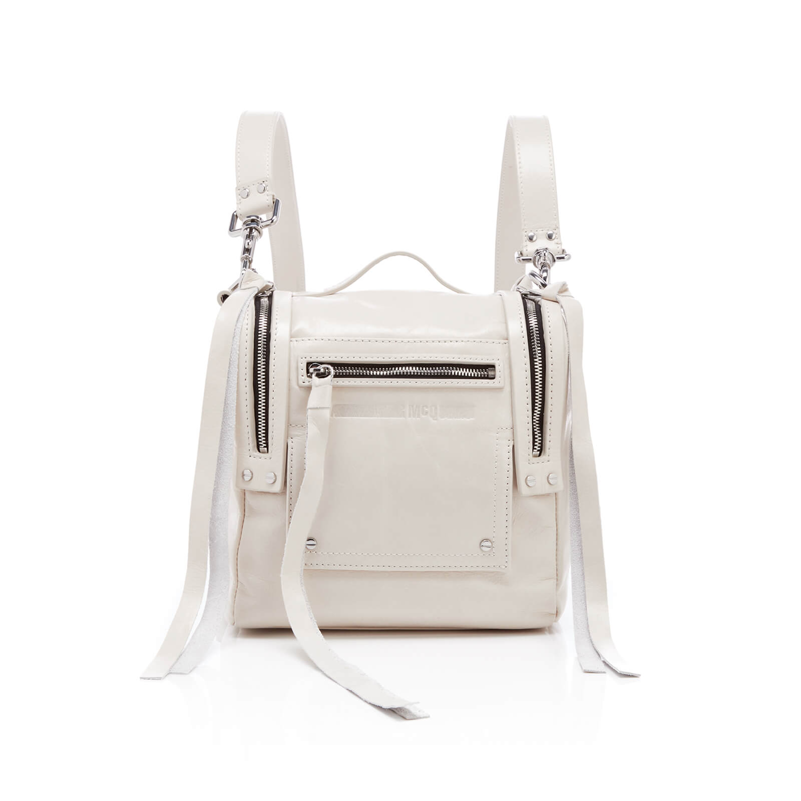 トートバッグ ALEXANDER MCQUEEN White Leather Sling Crossbody Bag McQueen Crossbody bags for Women | Online Sale up to 59% off