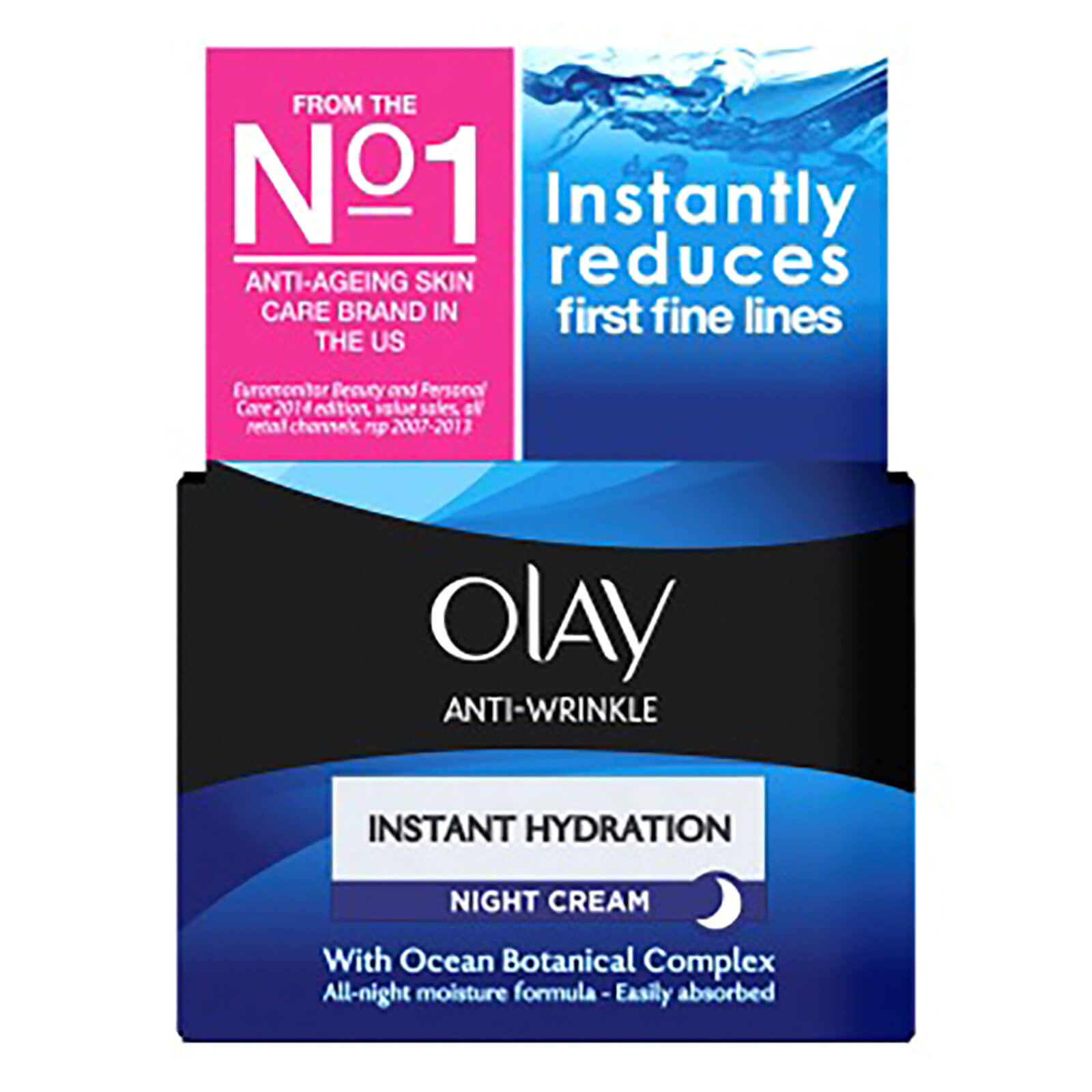 Olay Anti-Wrinkle Instant Hydration Moisturiser Night Cream 50ml