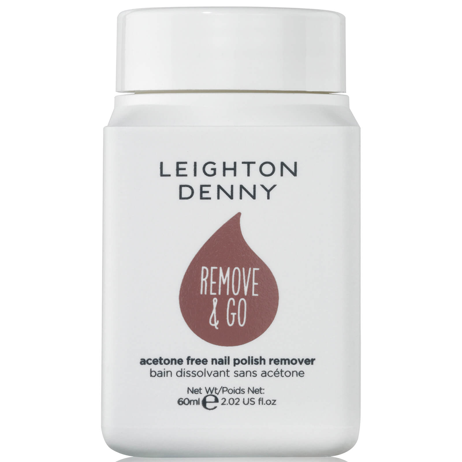 Quitaesmalte Remove and Go de Leighton Denny - White Grape and Rose 60 ml