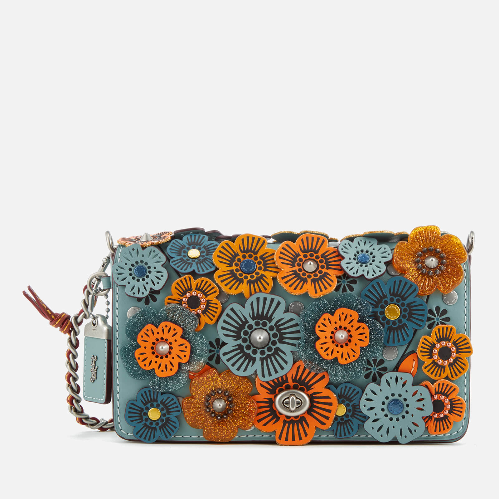 Coach 1941 Women s Glitter Tea Rose Dinky Bag Steel Blue Coggles