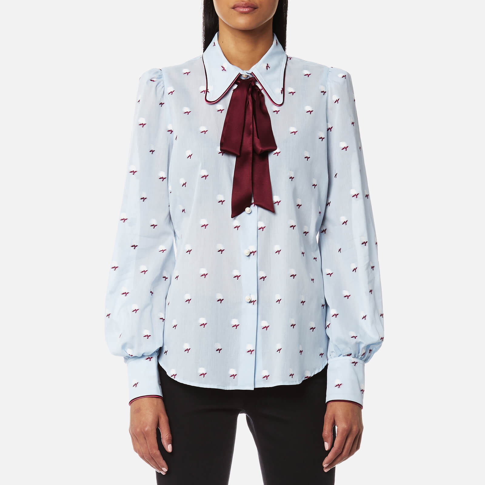 【MARC JACOBS】定価78100 HIGH COLLAR BLOUSE MARC JACOBS】定価78100 HIGH COLLAR BLOUSE