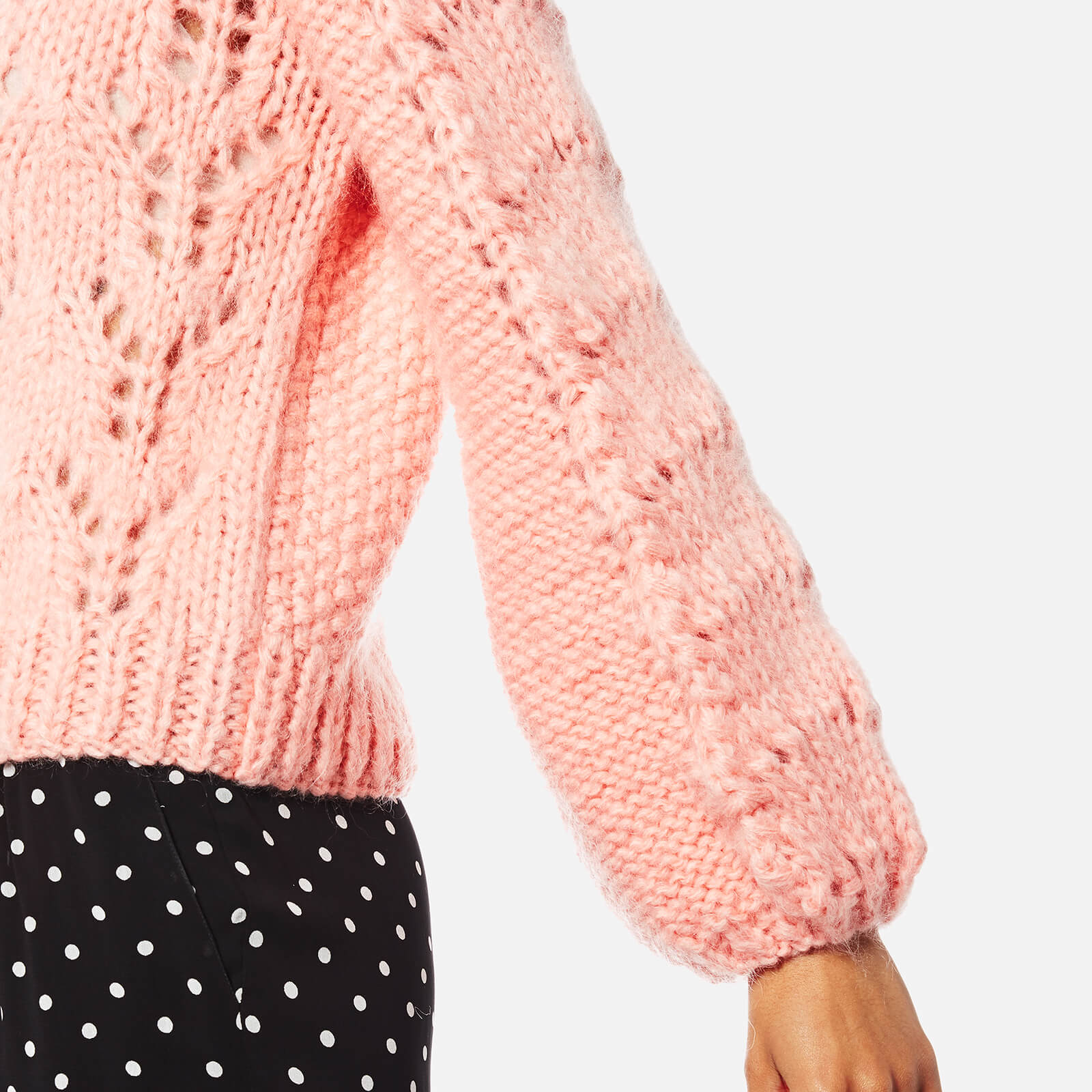 Ganni Women s Faucher Jumper Cloud Pink Coggles
