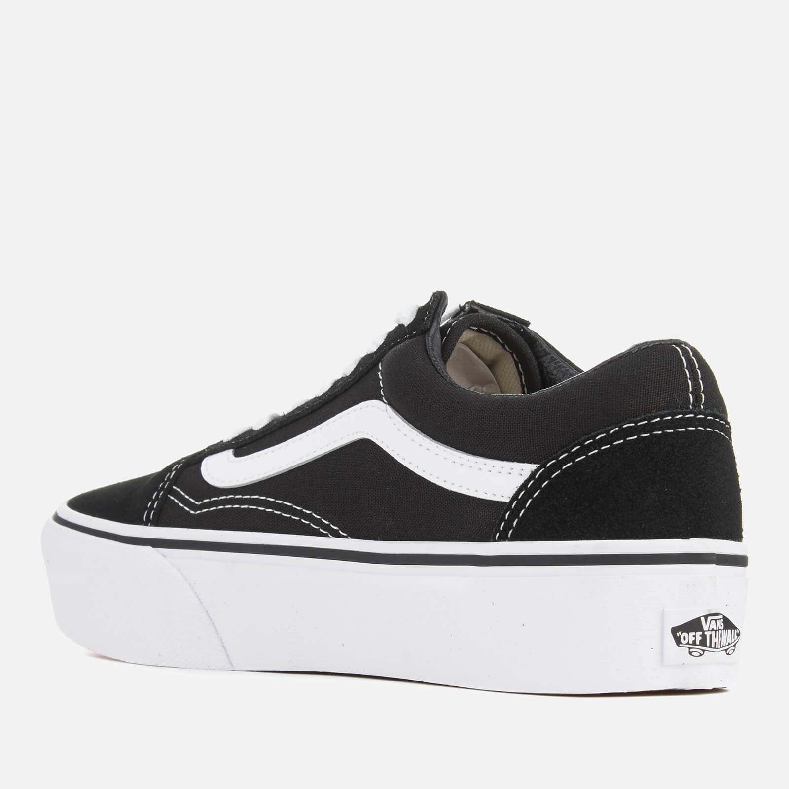 Vans old skool platforms black store