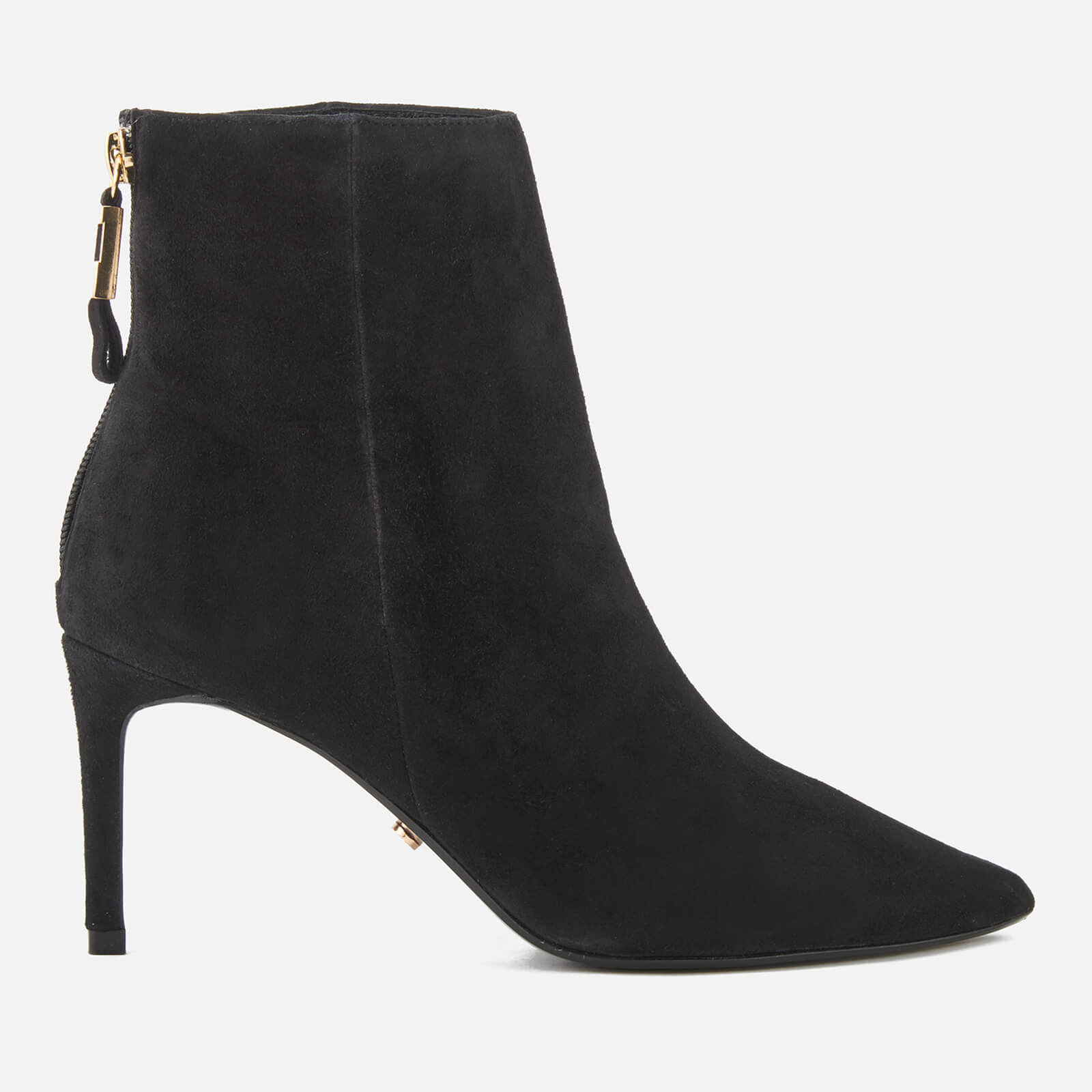 Dune Women s Oralia Suede Heeled Ankle Boots Black Allsole