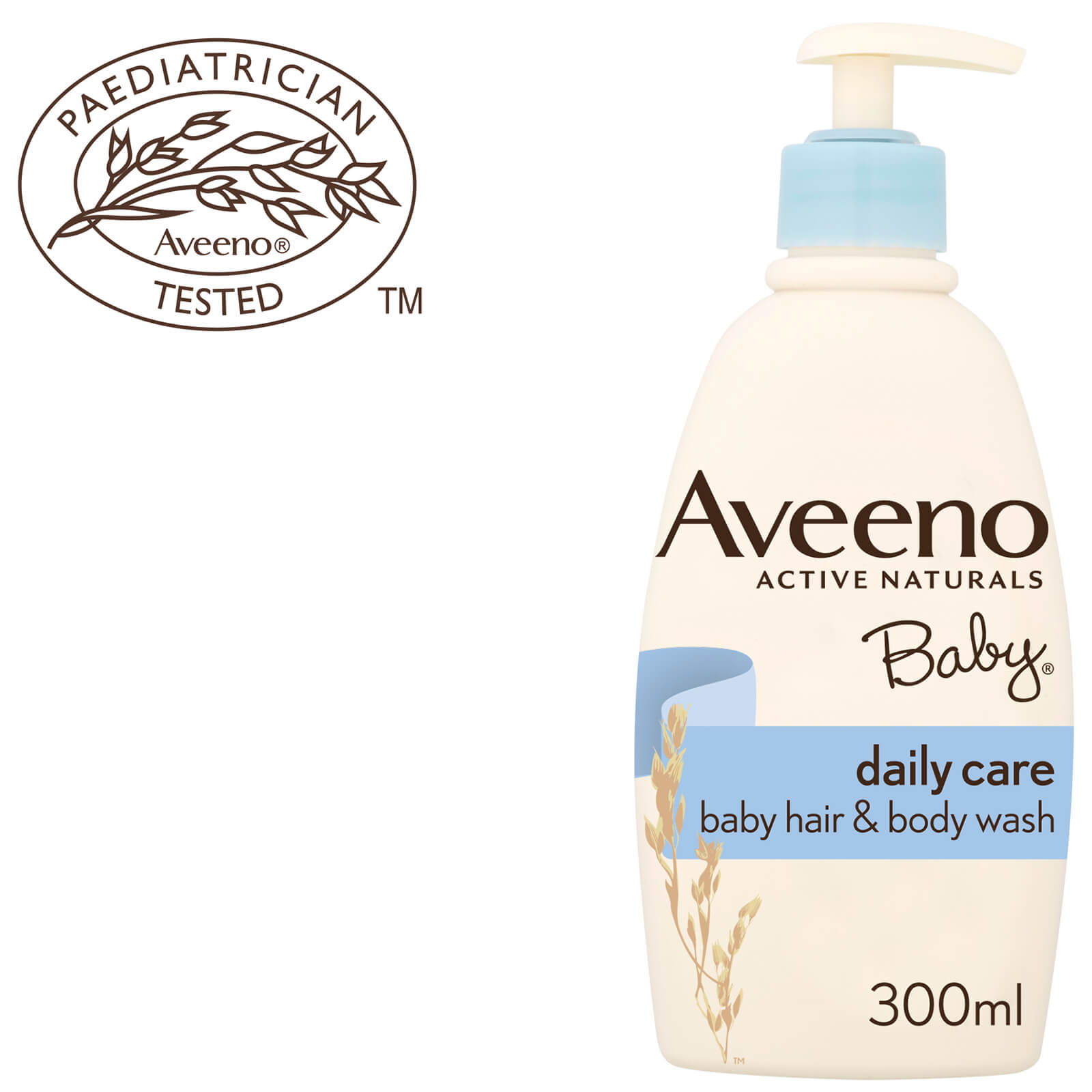 Limpiador de pelo y cuerpo para bebé de uso diario de Aveeno 300 ml