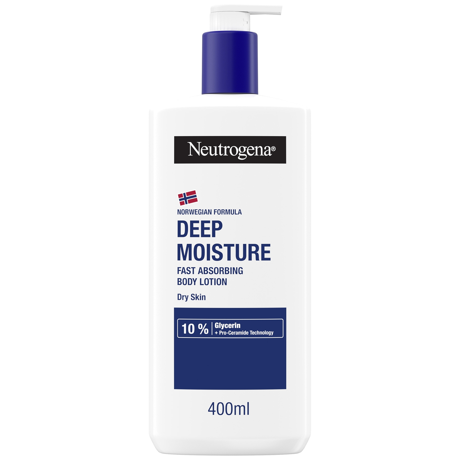 Loción corporal hidratación profunda para pieles secas Fórmula Noruega de Neutrogena 400 ml