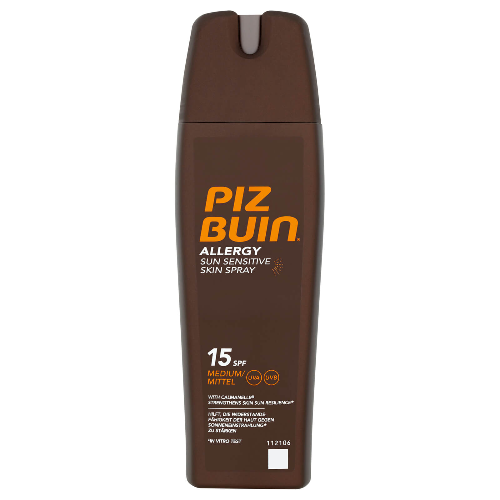 Espray Allergy para pieles sensibles al sol de Piz Buin - FPS 15 medio 200 ml