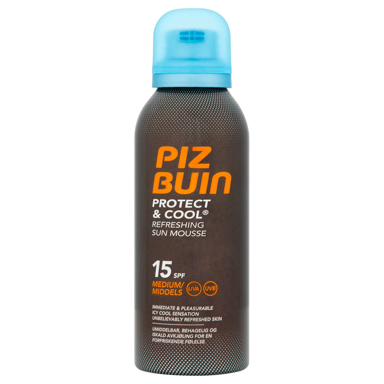 Espuma solar refrescante Protect & Cool de Piz Buin - FPS 15 medio 150 ml