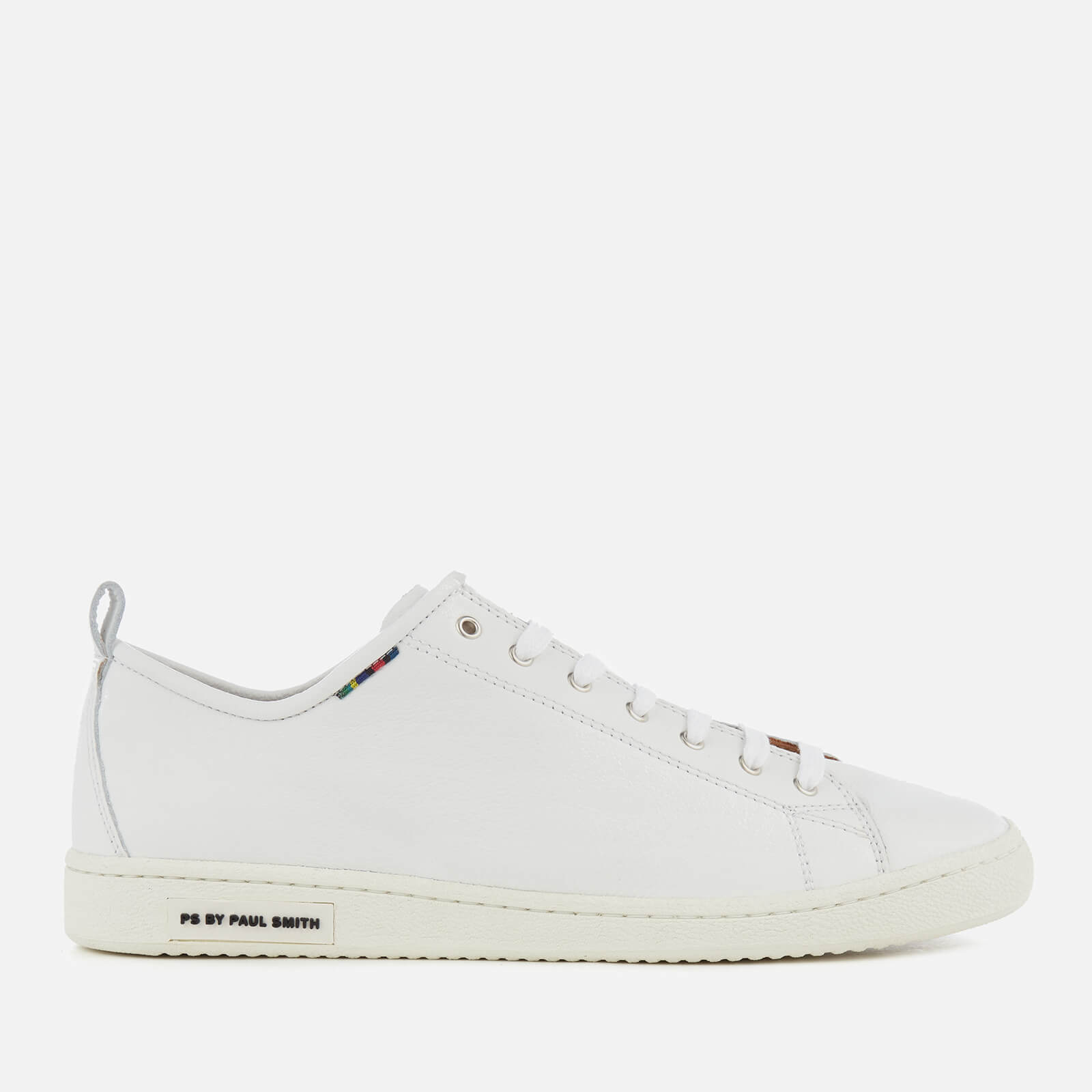 PS by Paul Smith Men s Miyata Leather Trainers White Allsole