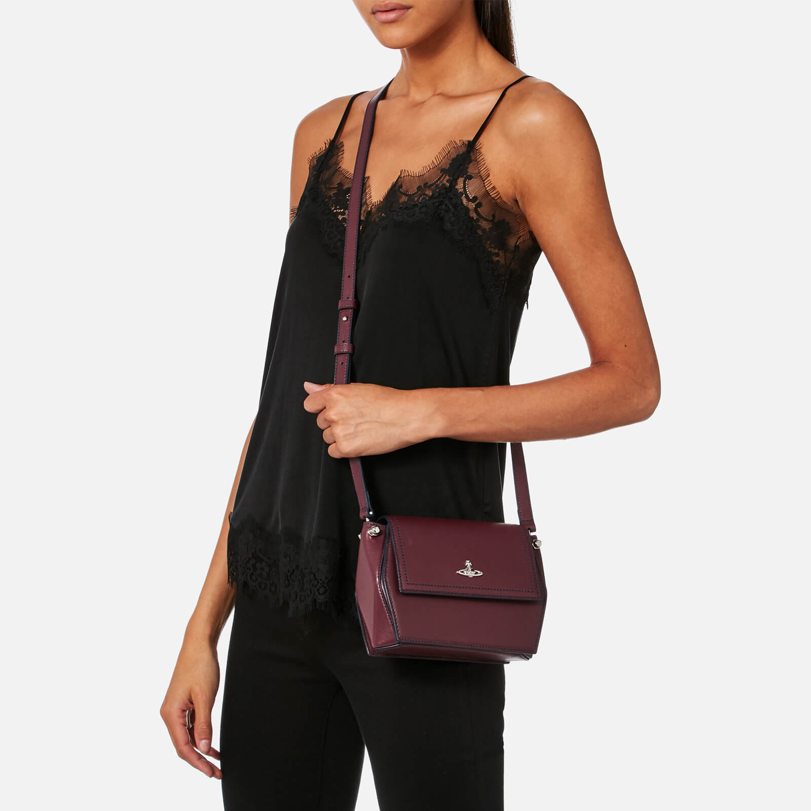 Vivienne Westwood Women s Cambridge Cross Body Bag Bordeaux Coggles