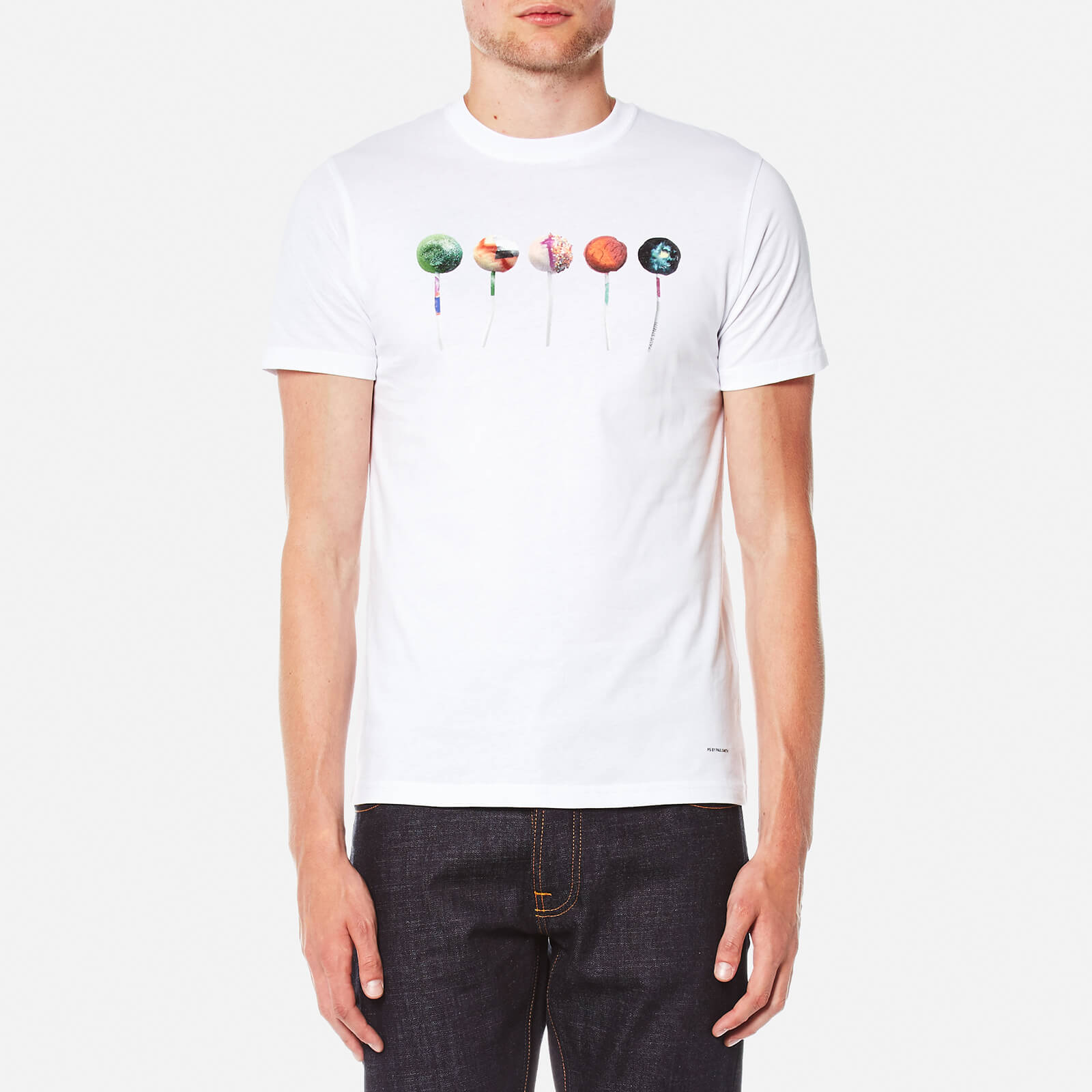 PS by Paul Smith Men's Printed Lollipop Logo Slim Fit T