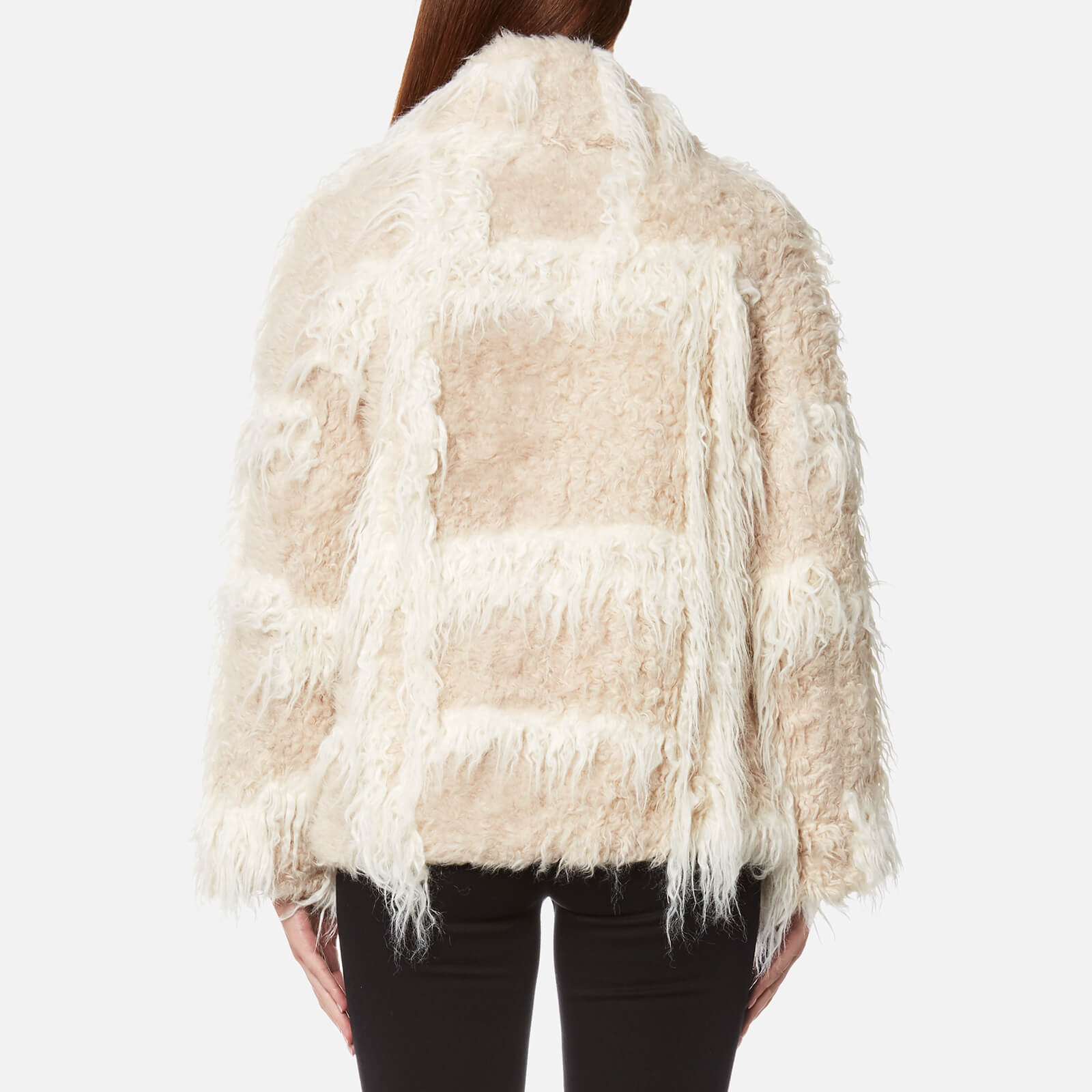 Helmut lang faux fur vest top