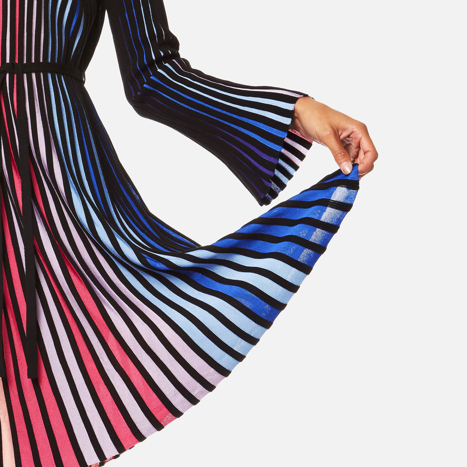 KENZO Women's Multi Colour Viscose Blend Rib Dress - Multi