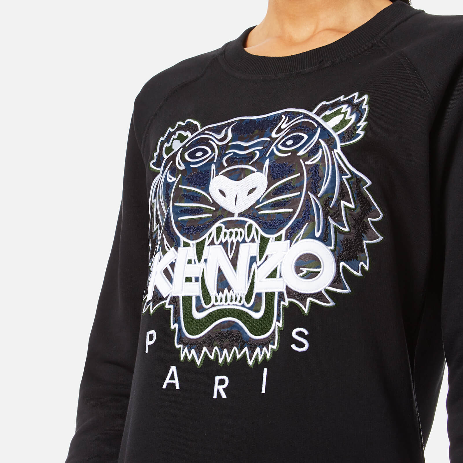 Kenzo silver tiger sweatshirt discount