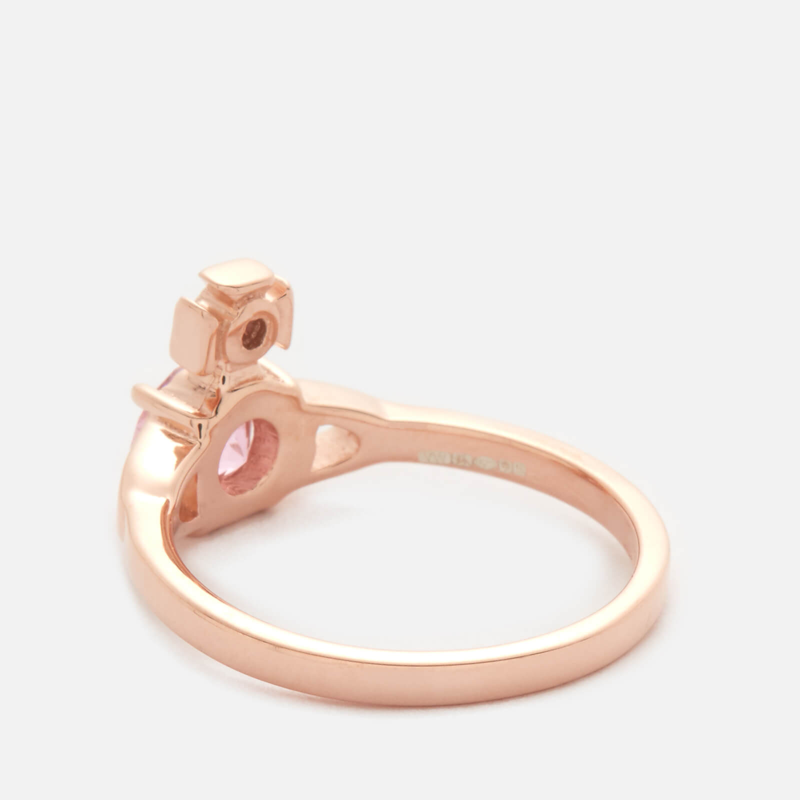 Reina Petite Ring in PLATINUM-PINK-CZ | Vivienne Westwood®