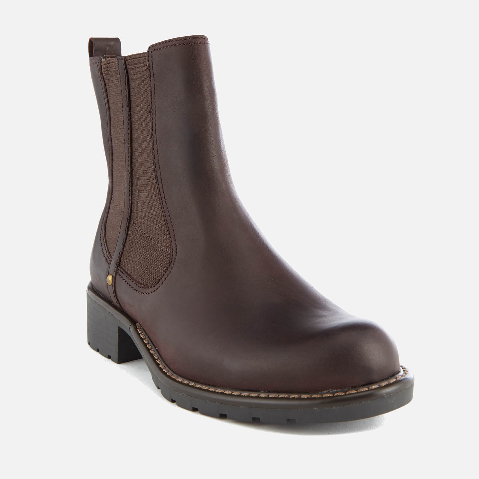 Clarks Women s Orinoco Club Leather Chelsea Boots Burgundy Allsole