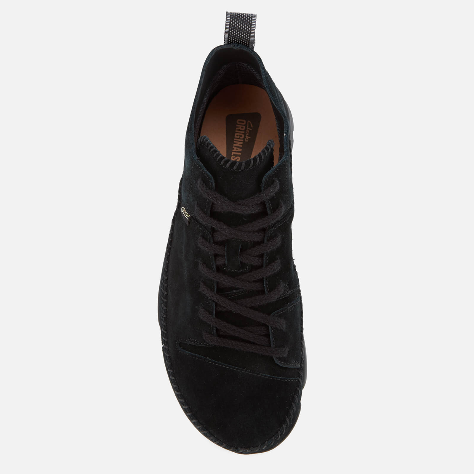 Clarks Originals Men s Trigenic Dry Gore Tex Shoes Black Suede Coggles