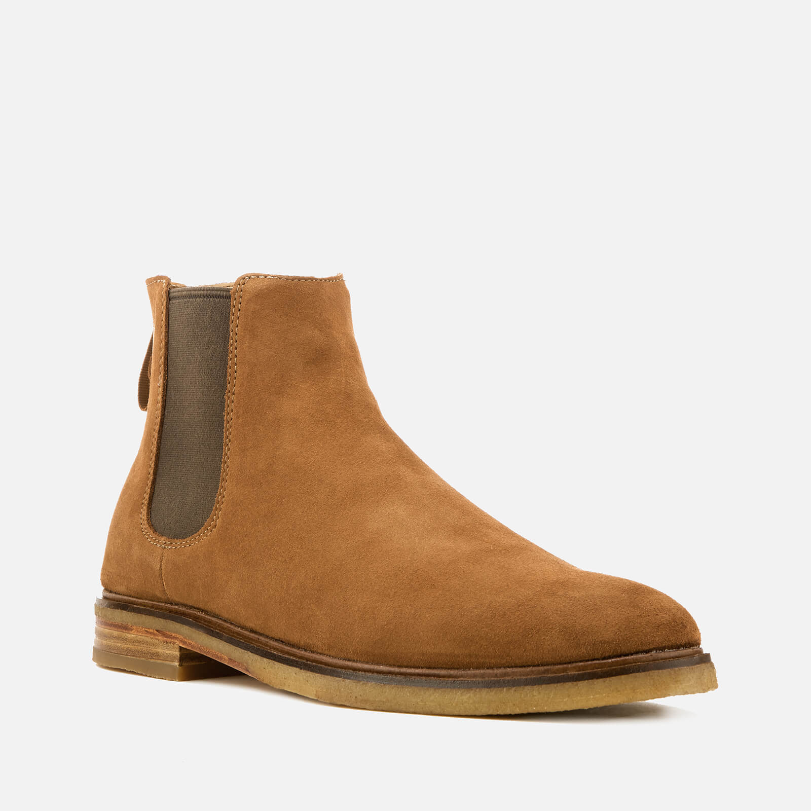 Clarks Men s Clarkdale Gobi Suede Chelsea Boots Tobacco Allsole