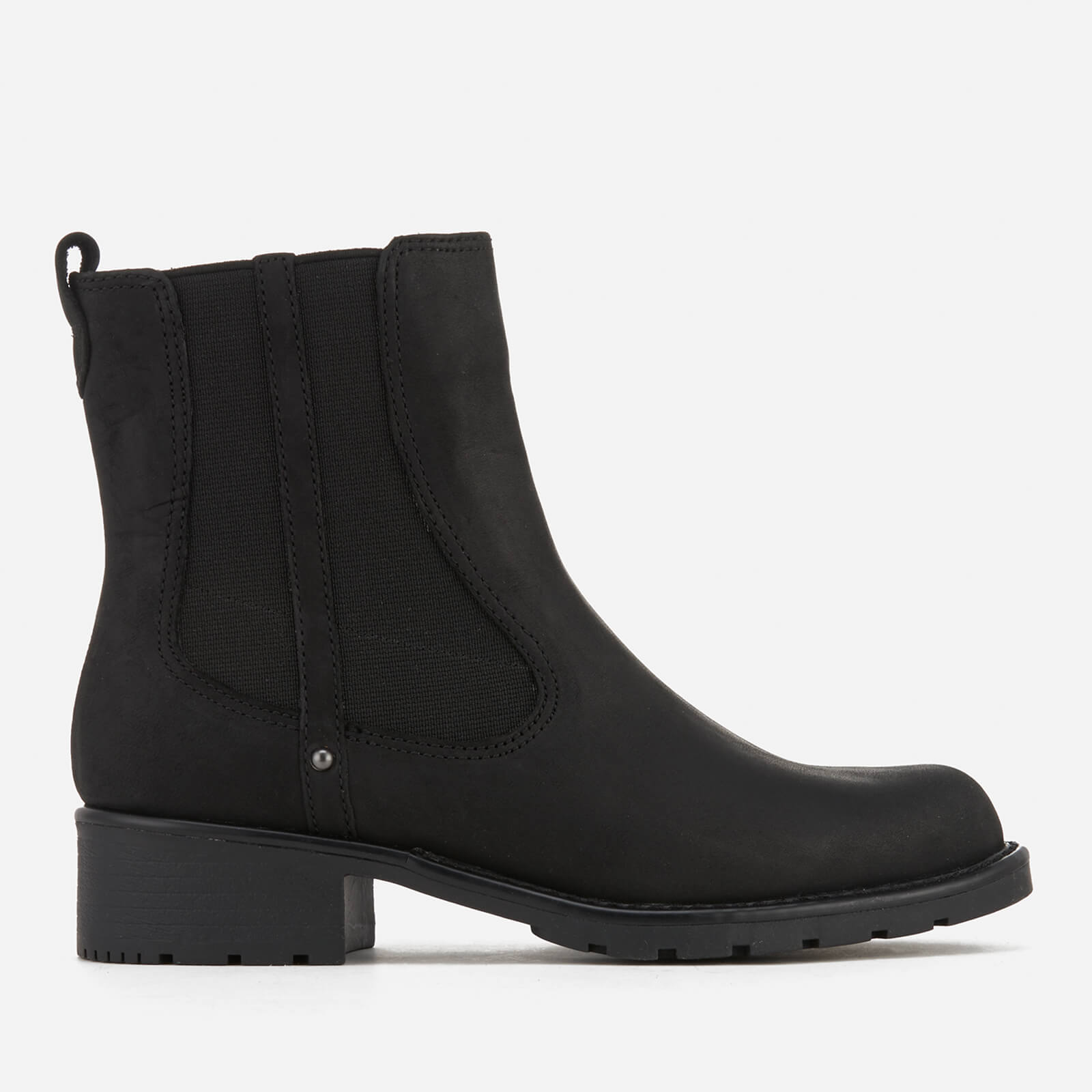 Clarks Women s Orinoco Club Leather Chelsea Boots Black Allsole