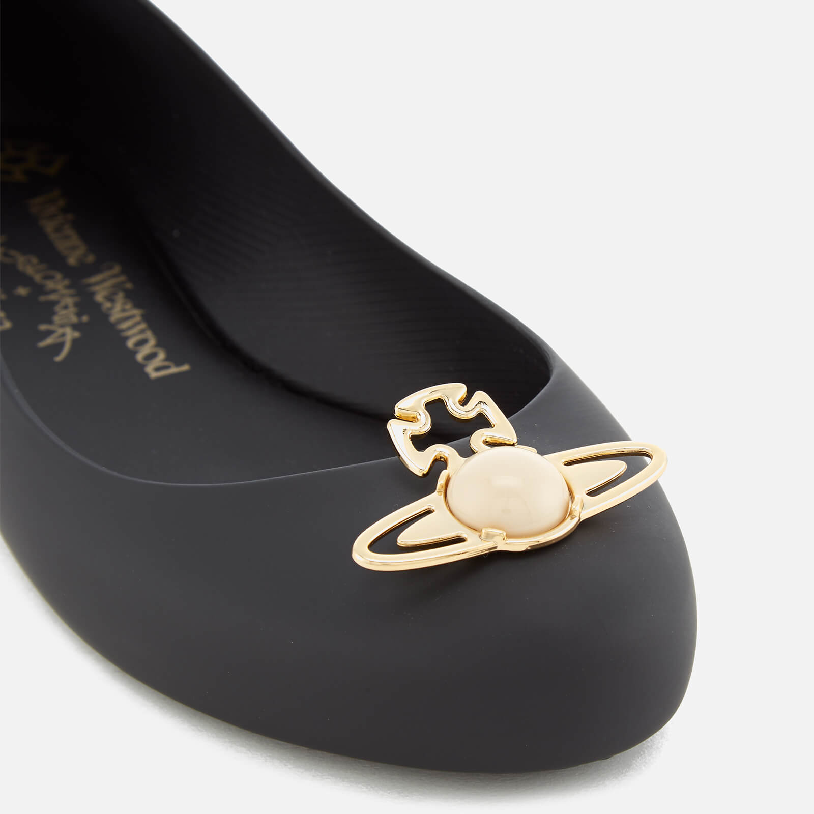 Vivienne Westwood for Melissa Women s Space Love 18 Ballet Flats Black Pearl Orb Allsole