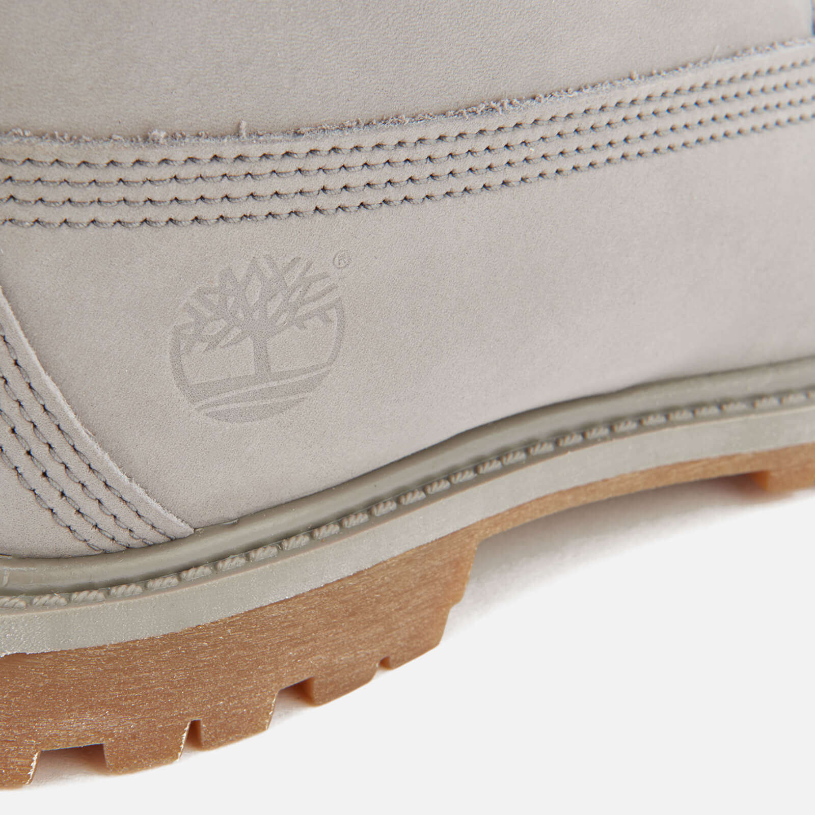 Timberland Women s 6 Inch Premium Leather Boots Steeple Grey Waterbuck Monochromatic Allsole
