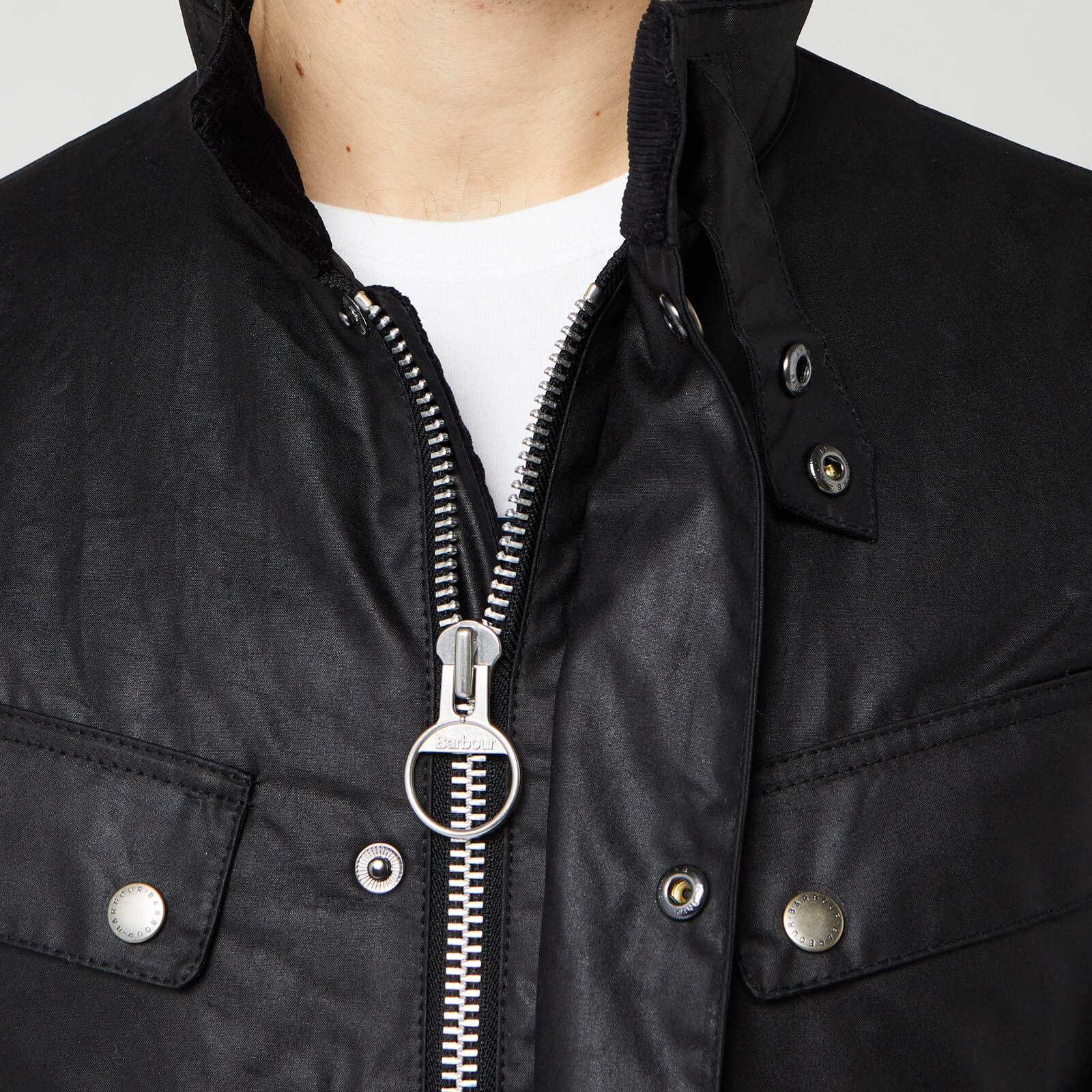 Barbour international slim fit duke wax jacket cheap