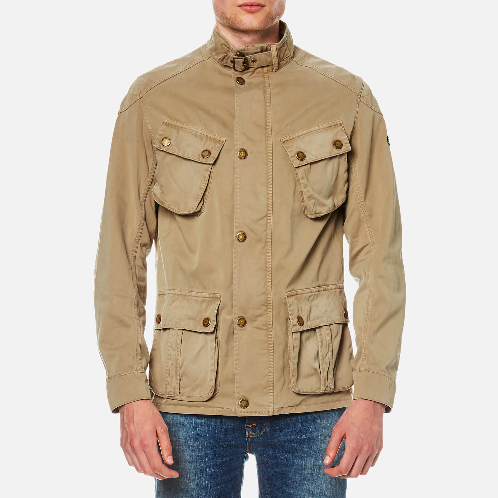 Barbour International Men's Rumble Casual Jacket - Stone | Coggles