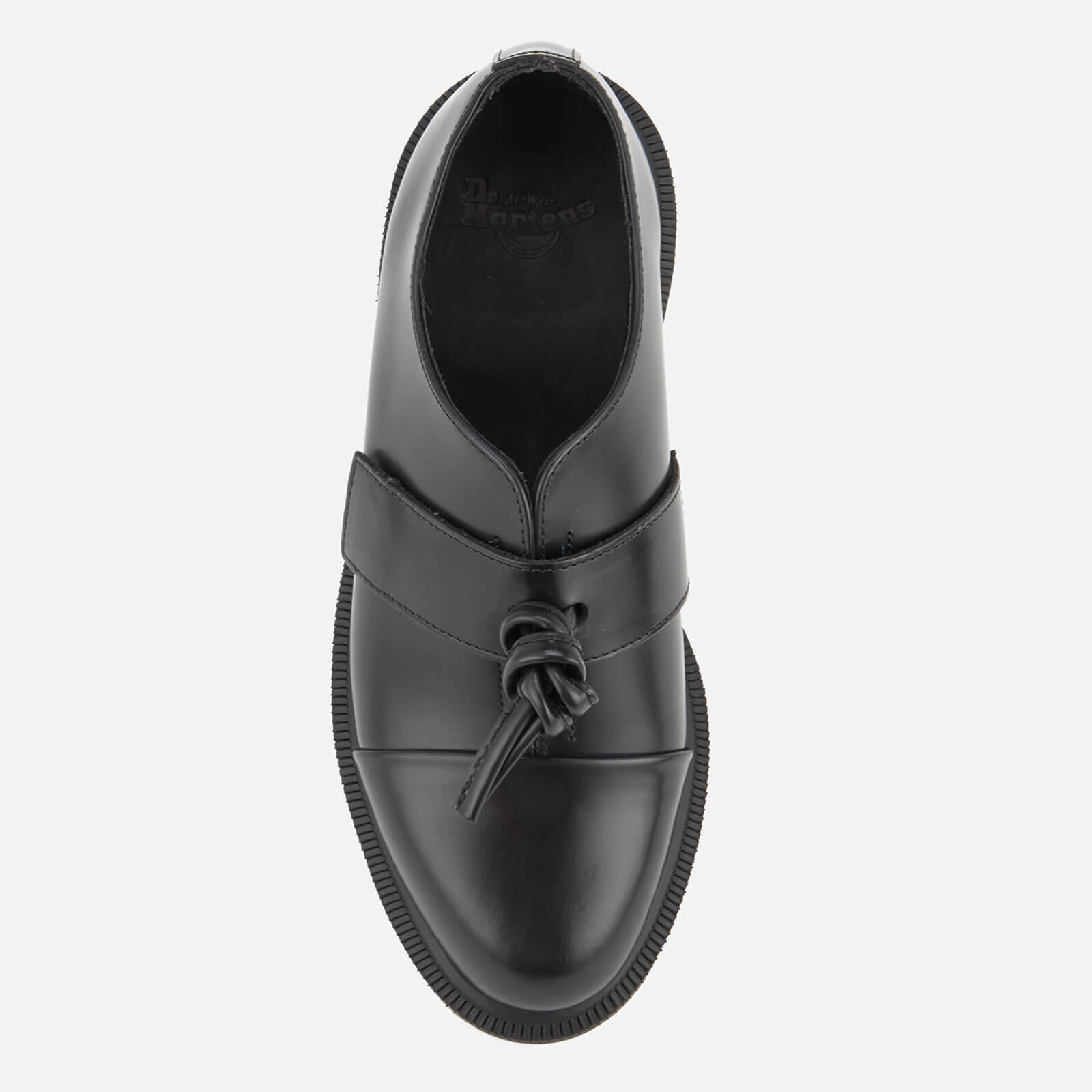 Dr. Martens Women s Kensington Eliza Leather Knotted Top Flats Black Coggles