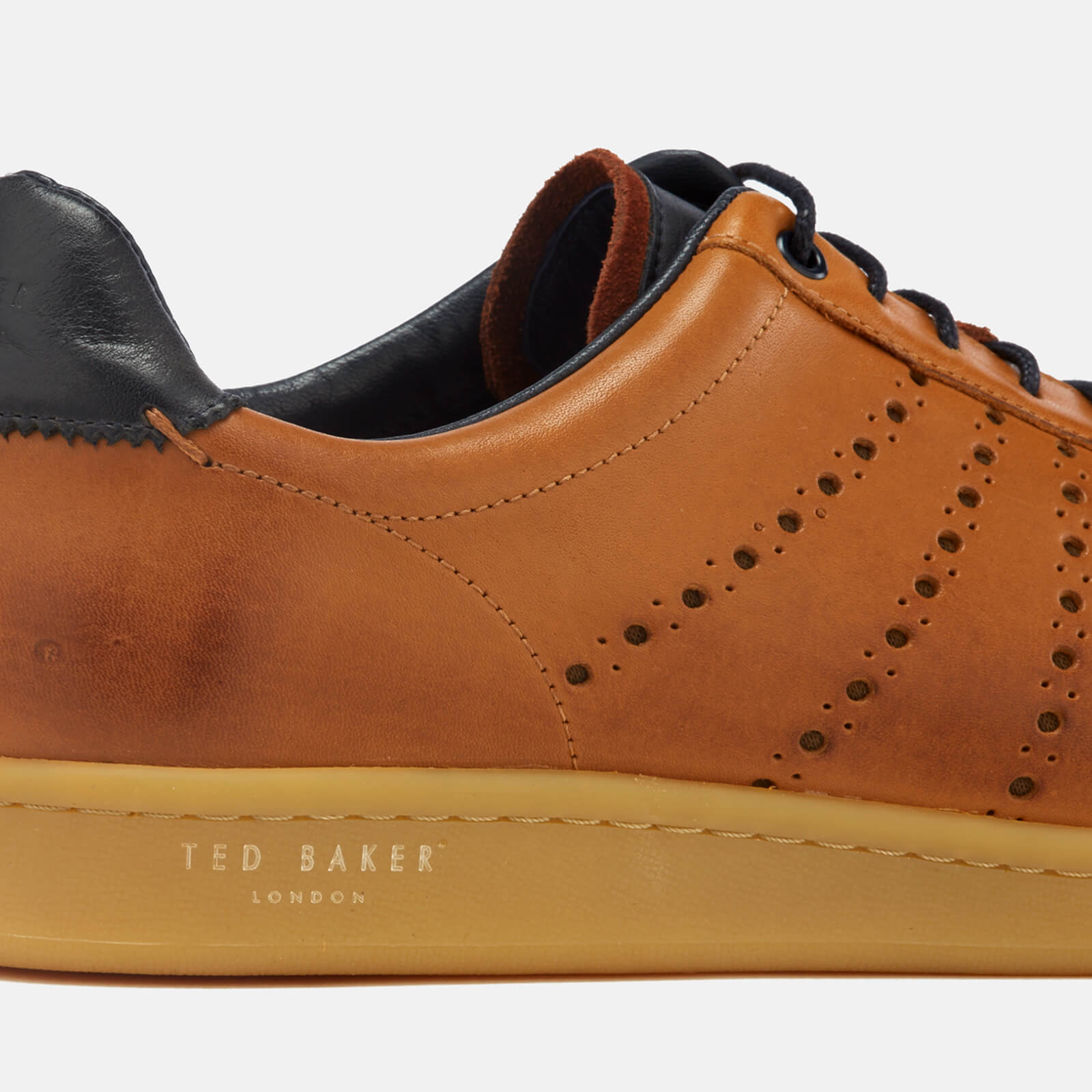 Ted Baker Men s Orlee Leather Cupsole Trainers Tan Allsole