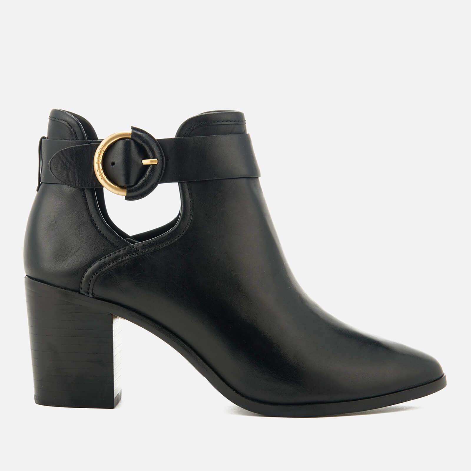 Ted Baker Women s Sybell Leather Heeled Ankle Boots Black Allsole