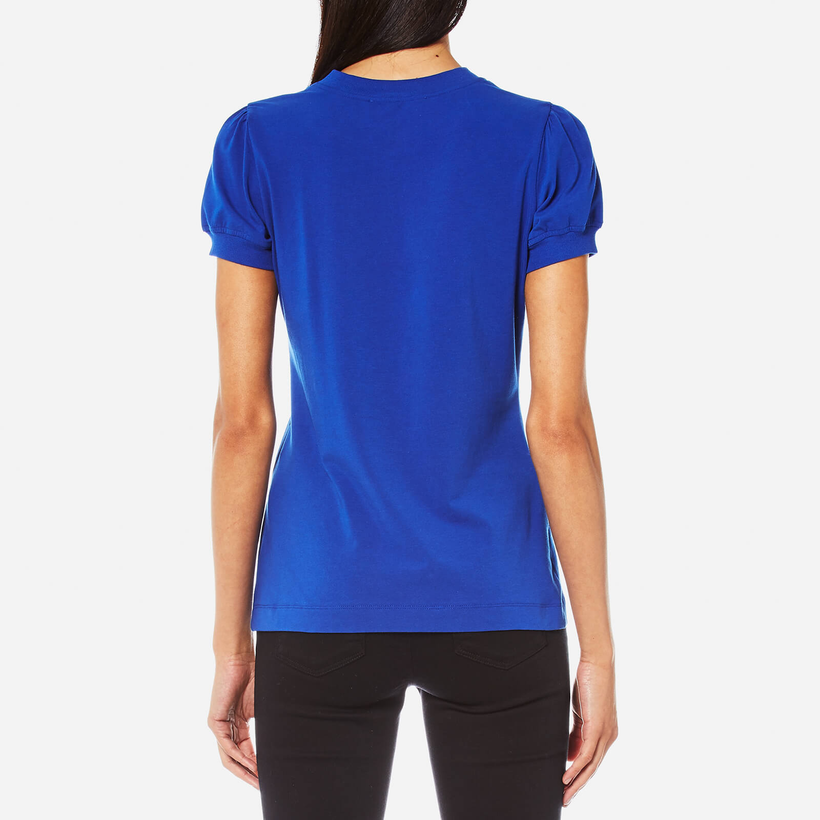 Love Moschino Women's Floral Logo T-Shirt - Blue | Coggles