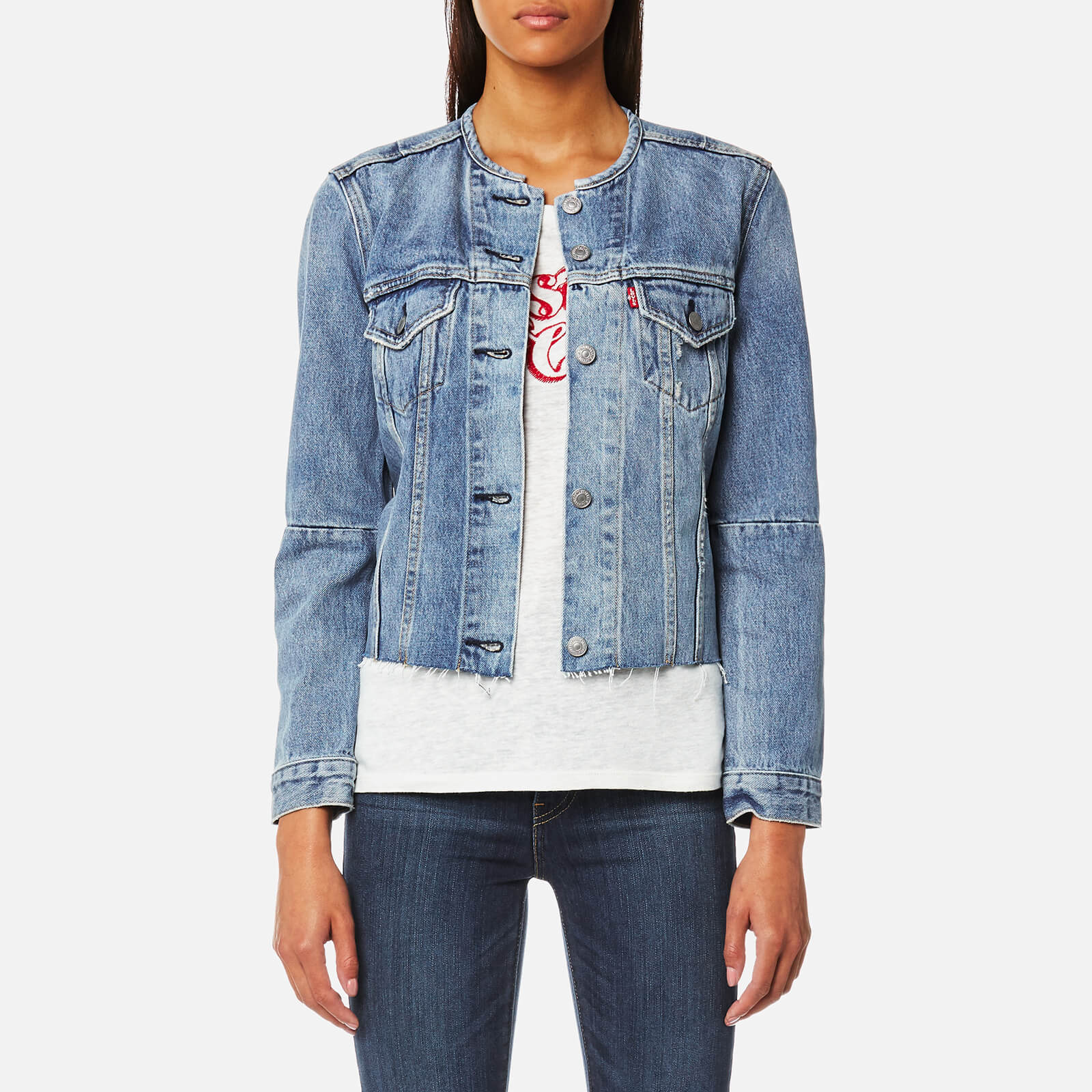 Levi's altered trucker jacket mens store