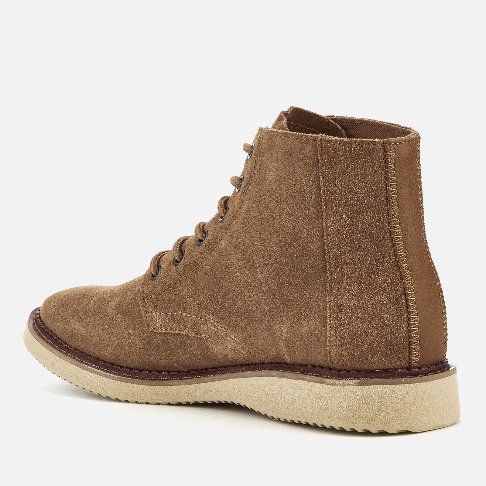 TOMS Men s Porter Suede Lace Up Boots Toffee Allsole