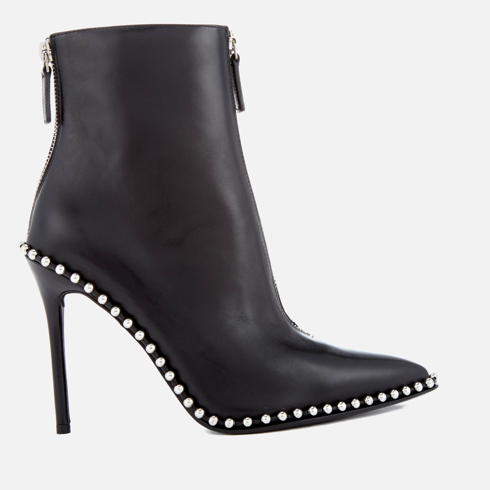 Alexander Wang Women s Eri Leather Studded Heeled Ankle Boots Black Coggles