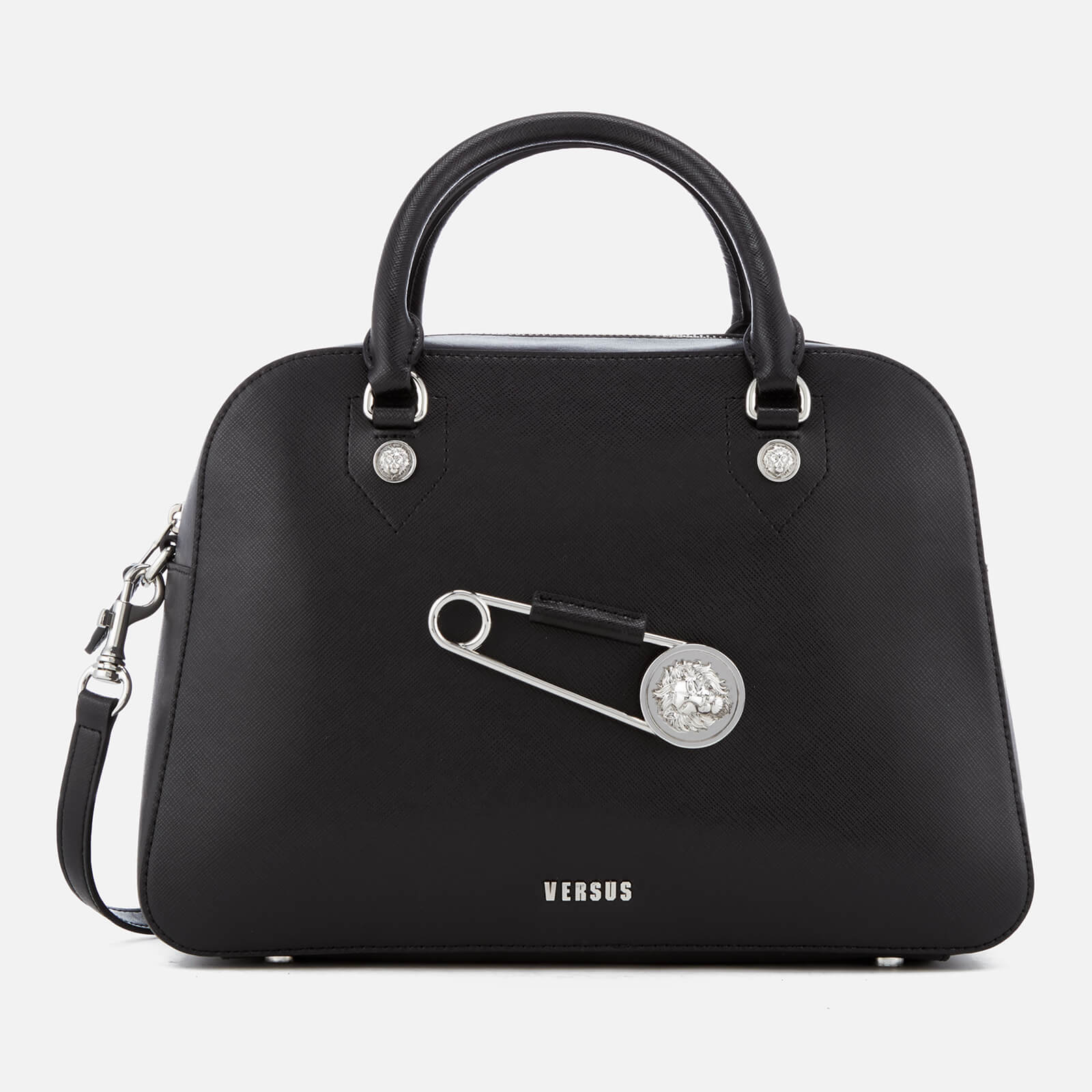 Versus Versace Women s Safety Pin Large Bag Black Coggles