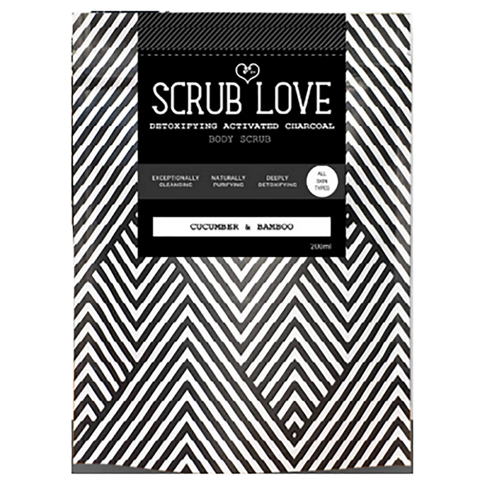 Scrub Love Active Charcoal Body Scrub - Cucumber & Bamboo