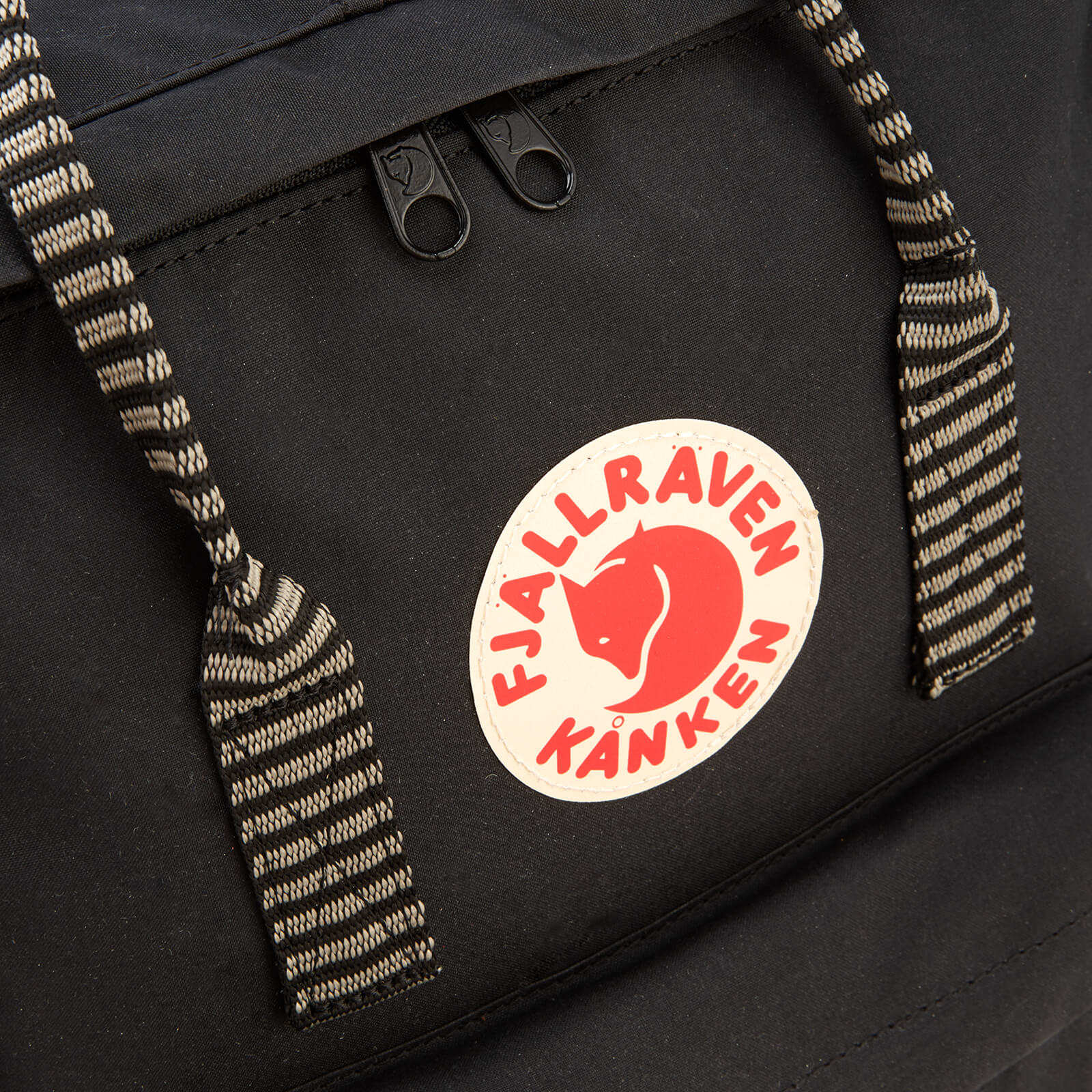 Fjallraven Kanken Backpack Black Striped Coggles