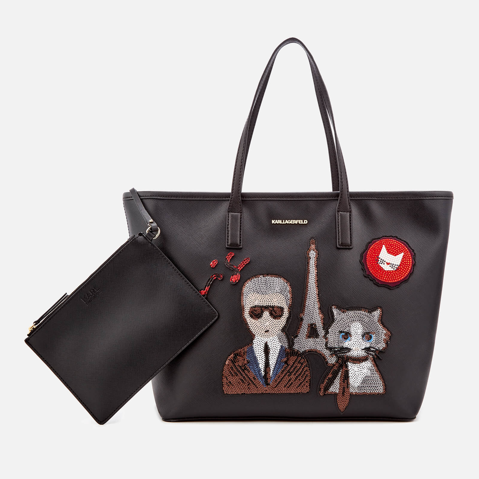 Karl Lagerfeld Women s K Paris Shopper Bag Black Coggles