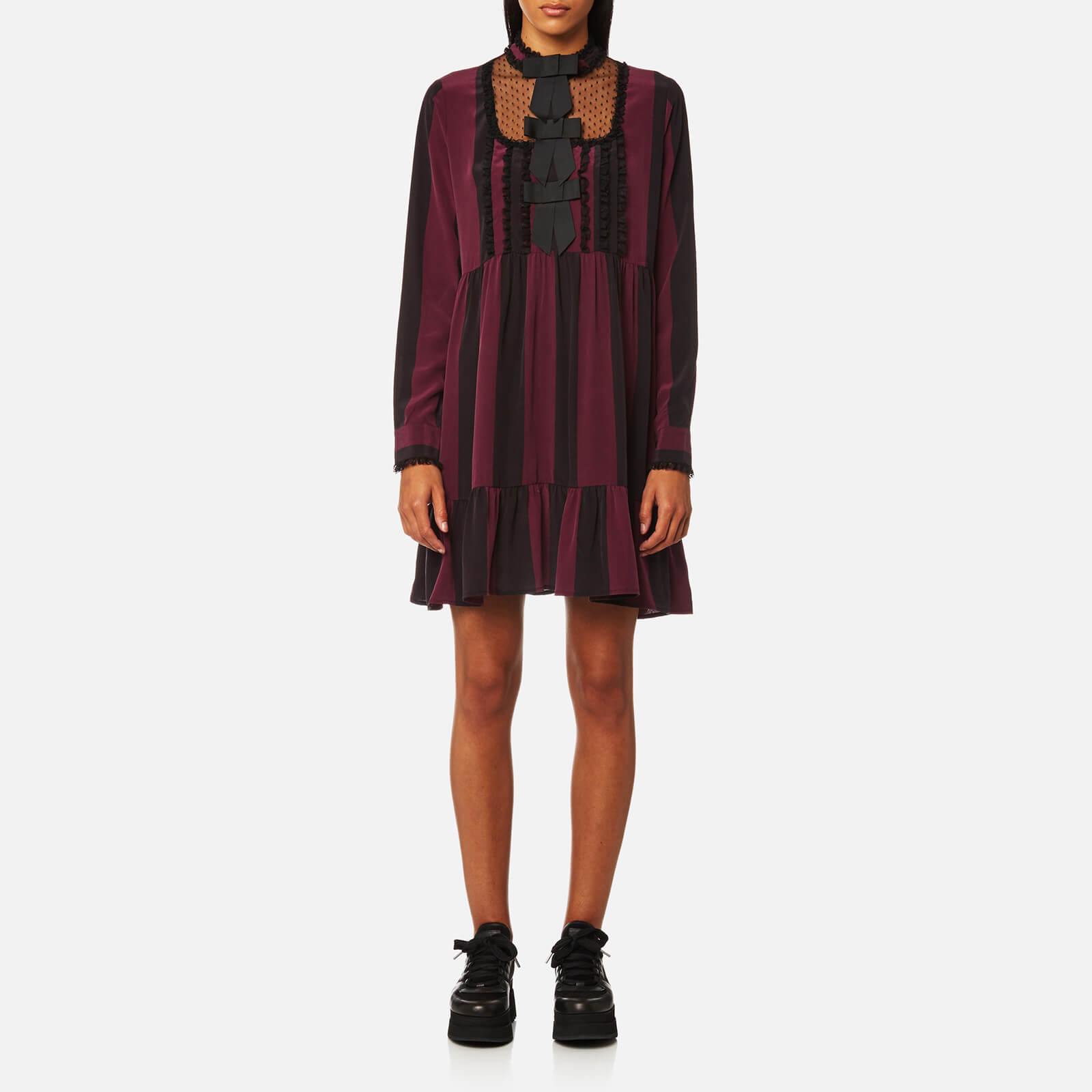 Ganni maple sale silk dress
