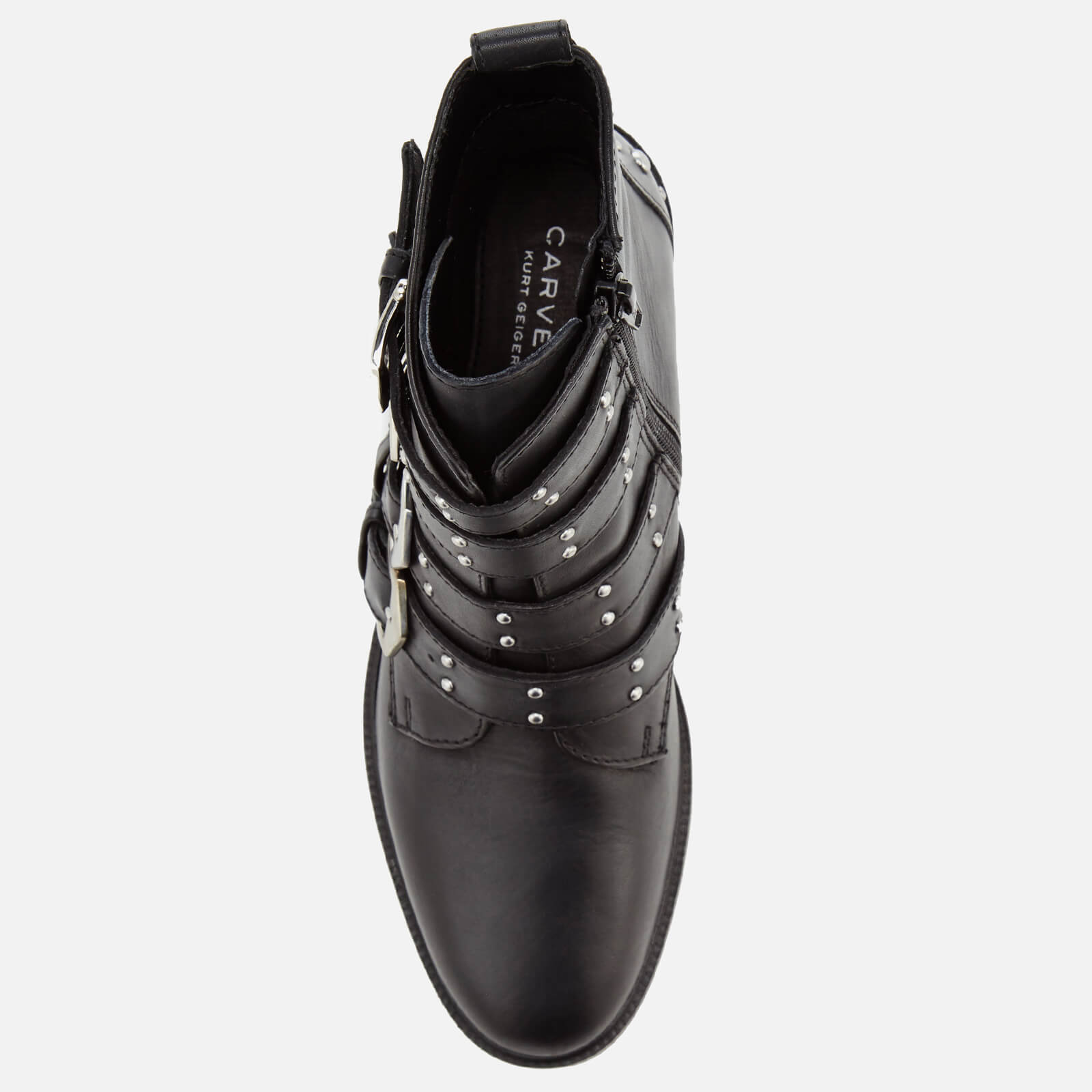 Carvela Women s Scant Leather Biker Boots Black