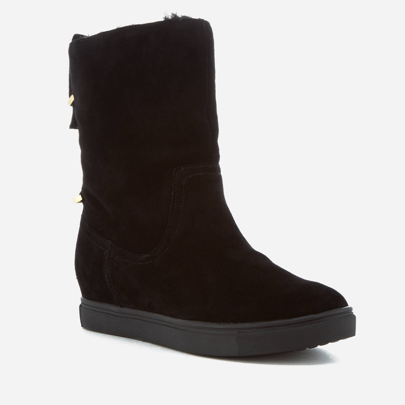 KG Kurt Geiger Women s Scorpio Suede Faux Fur Lined Boots Black Allsole