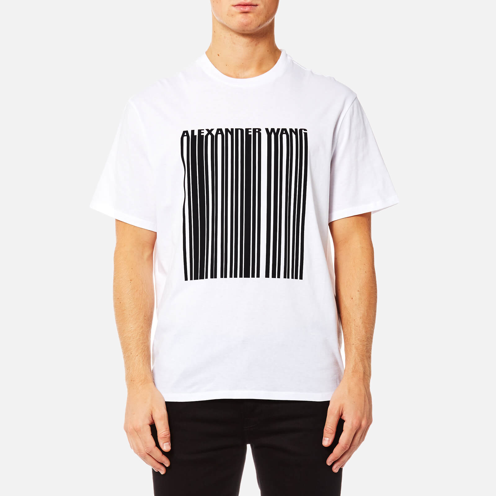 Alexander Wang Men's Classic Barcode Short Sleeve T-Shirt