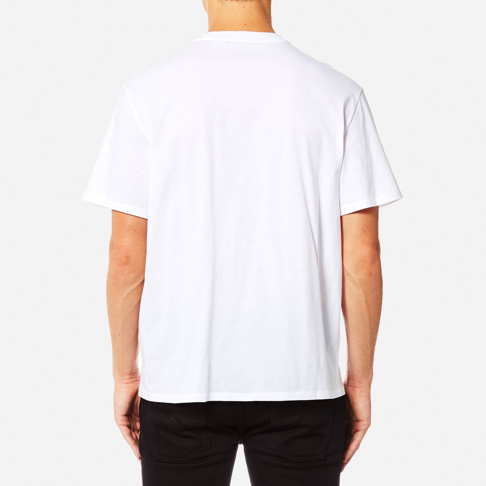 Tシャツ・カットソー Alexander Wang FW25 SHORT SLEEVE T-SHIRT (UCC3251847 120) White Cotton Oversized Logo Tee in VINTAGE WHITE
