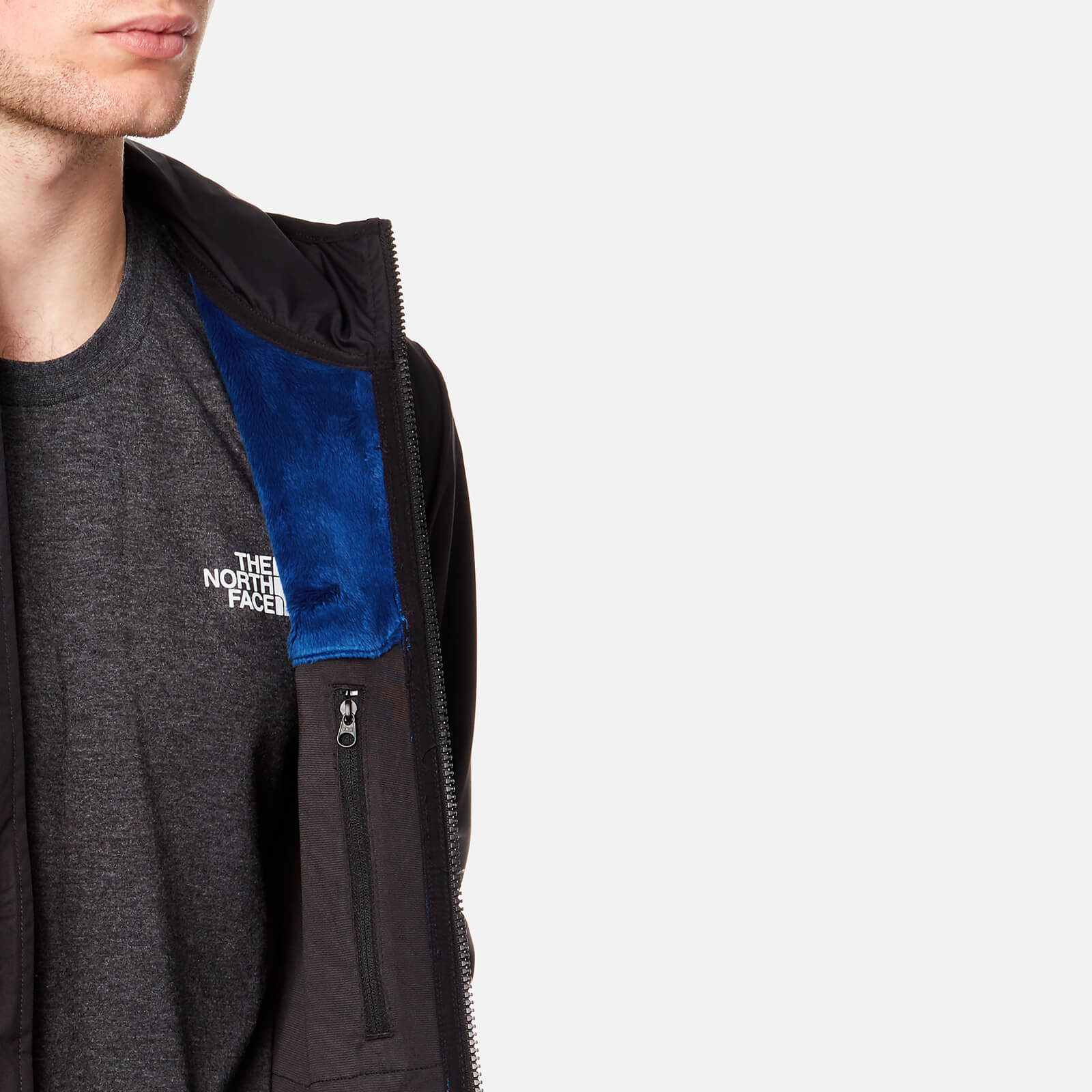The North Face Men s West Peak Softshell Jacket TNF Black Bright Cobalt Blue Coggles