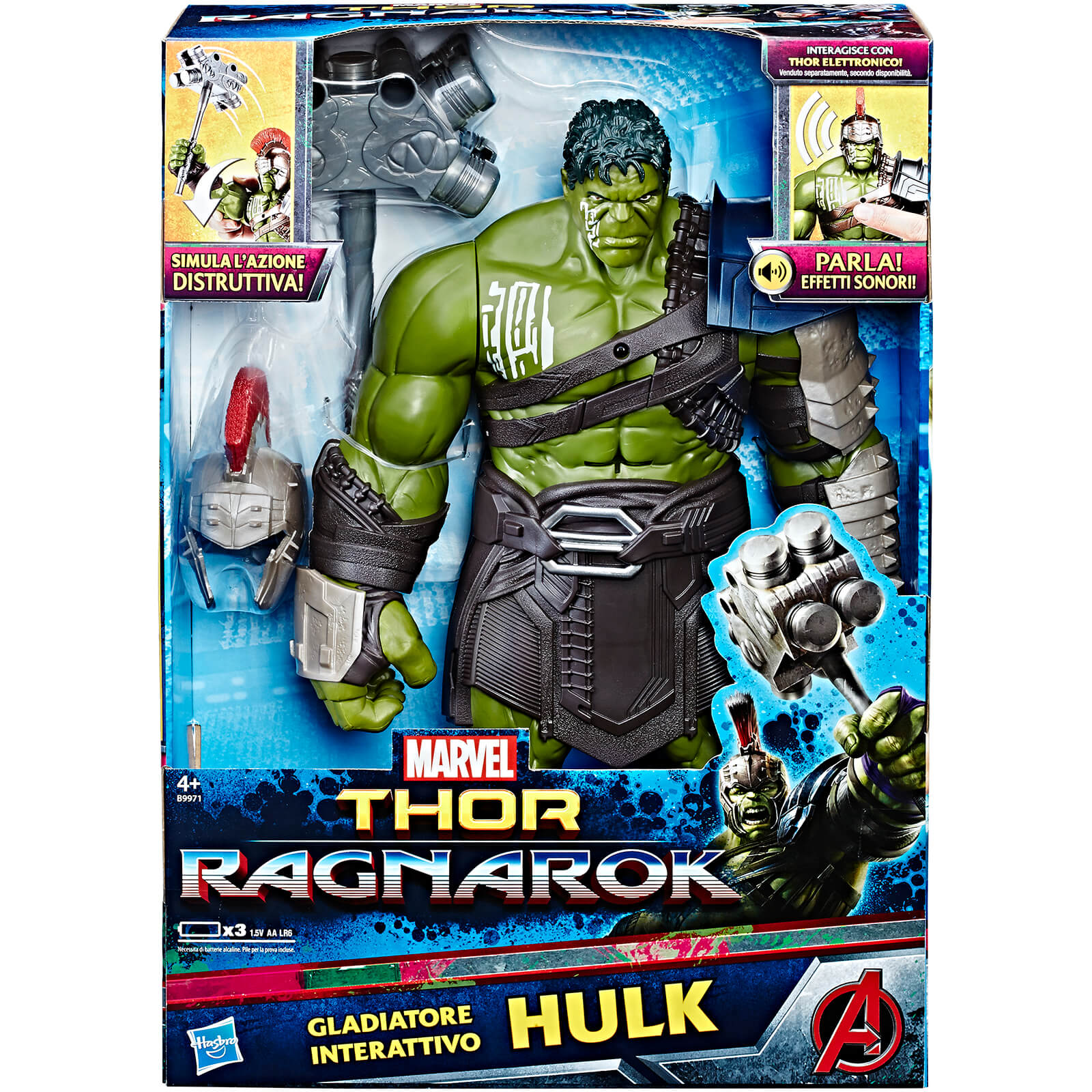 Marvel Avengers Thor: Ragnarok Hulk Interactive Electronic Action