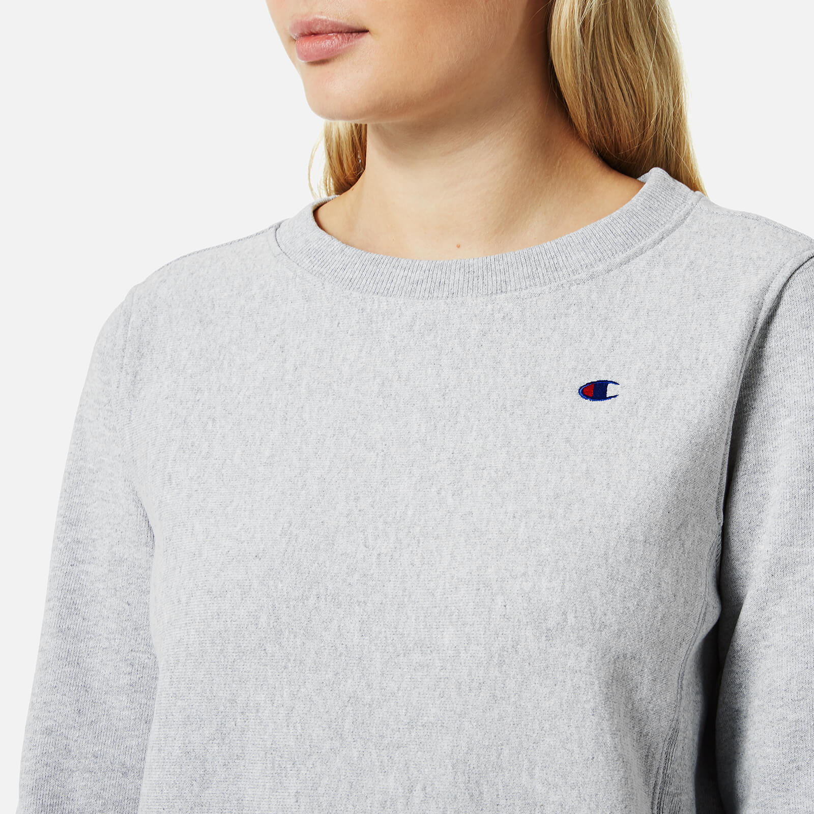 Champion Women's Crew Neck Sweatshirt - Grey | Coggles