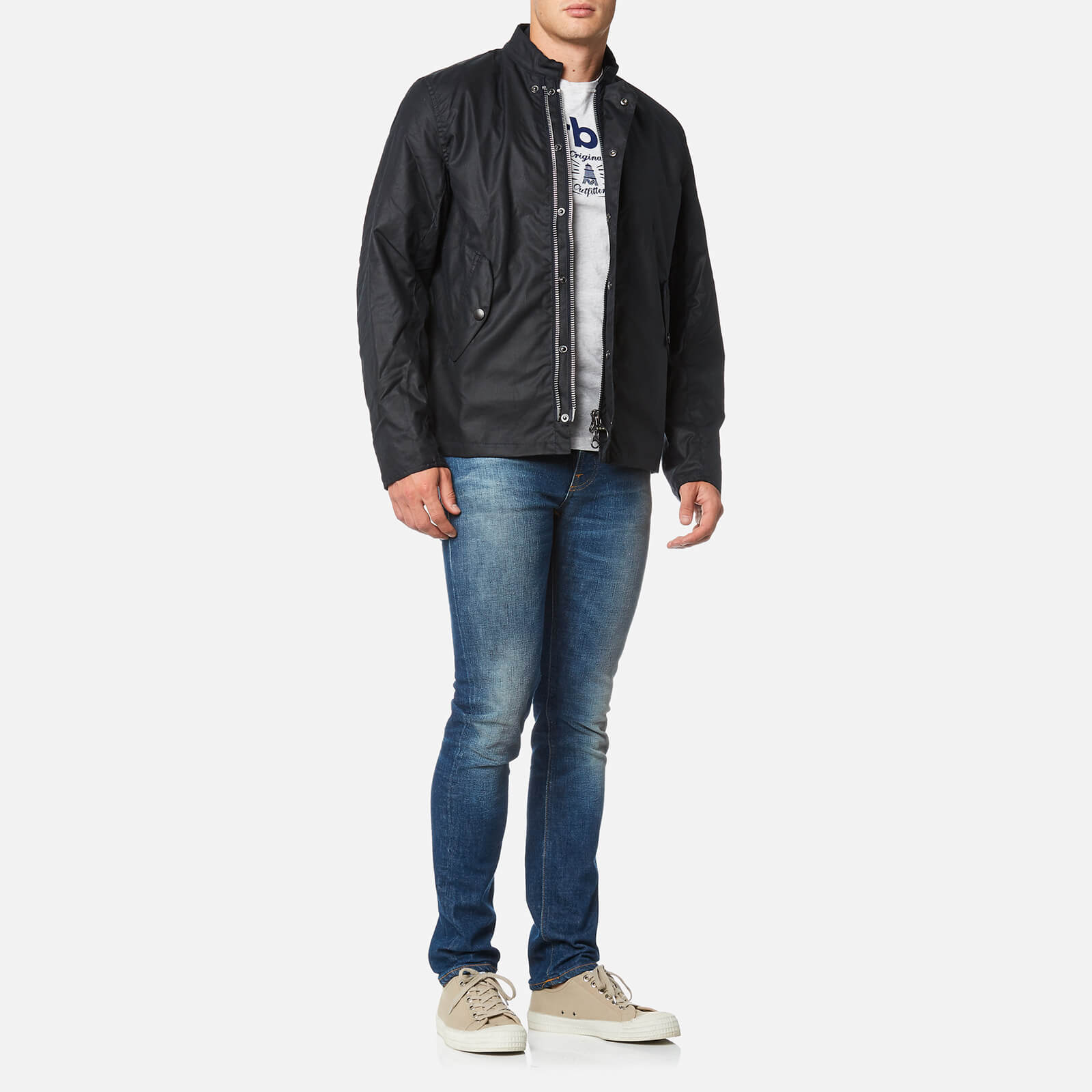 Barbour Heritage Men s Ash Jacket Navy Coggles