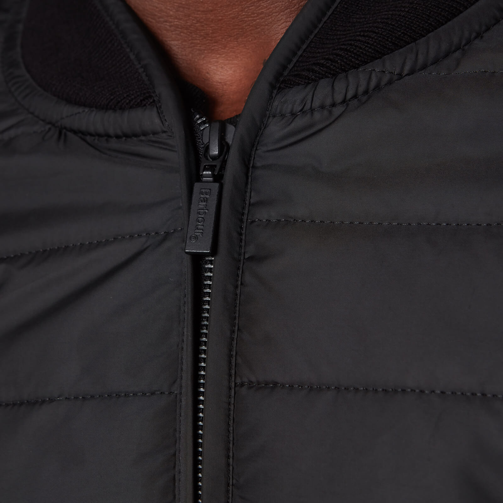 Barbour International Men s Baffle Zip Through Jacket Black Coggles